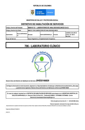 Certificado DHSS LAB IPS